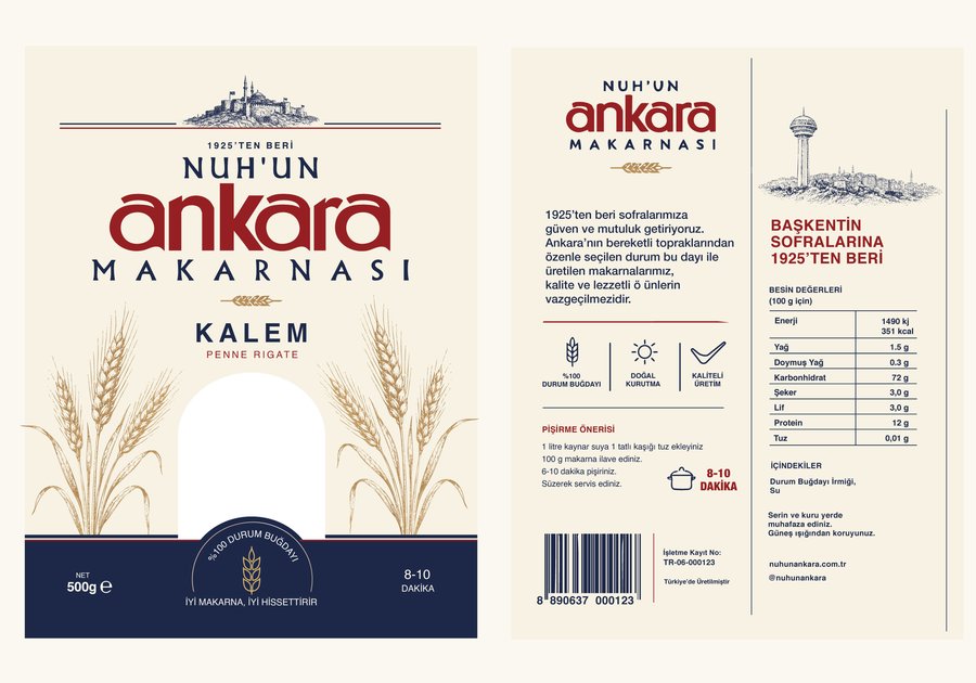 Nuh'un Ankara Makarnası — front packaging